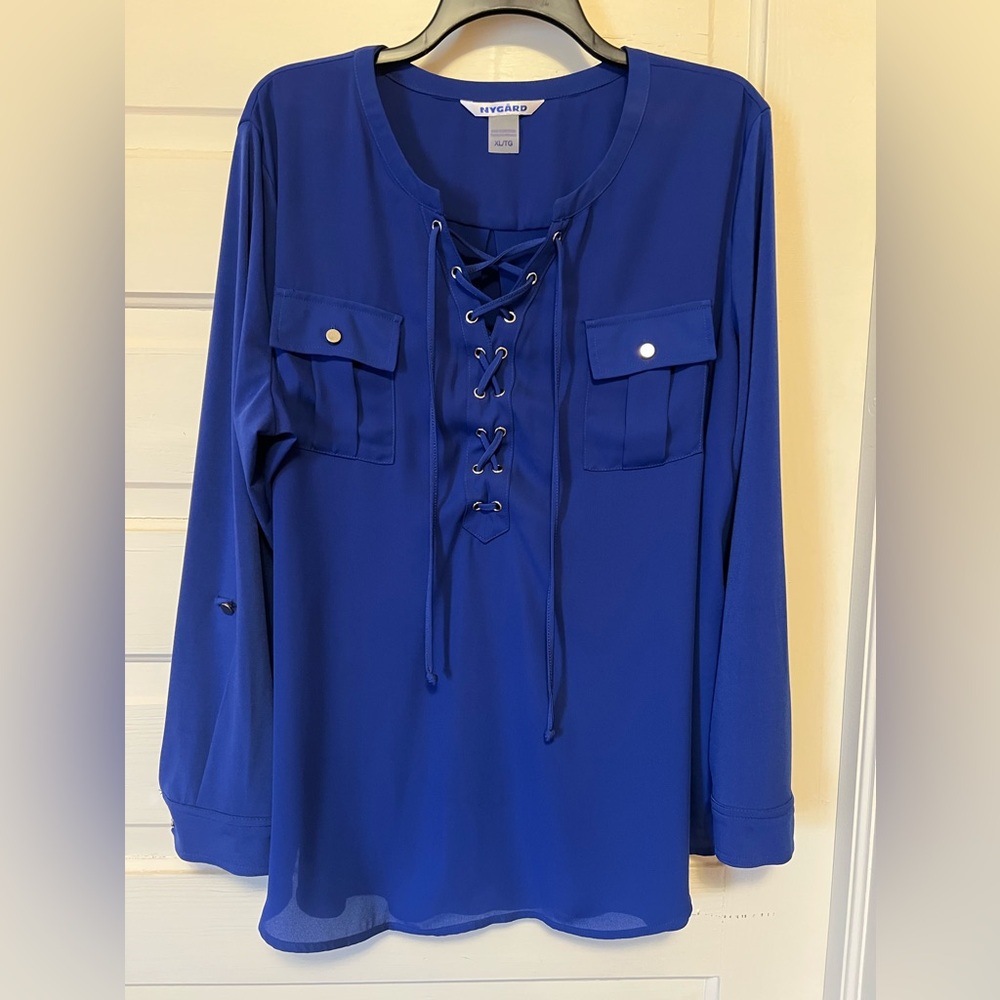 WOMENS PETER NYGARD LONG SLEEVE BLOUSE